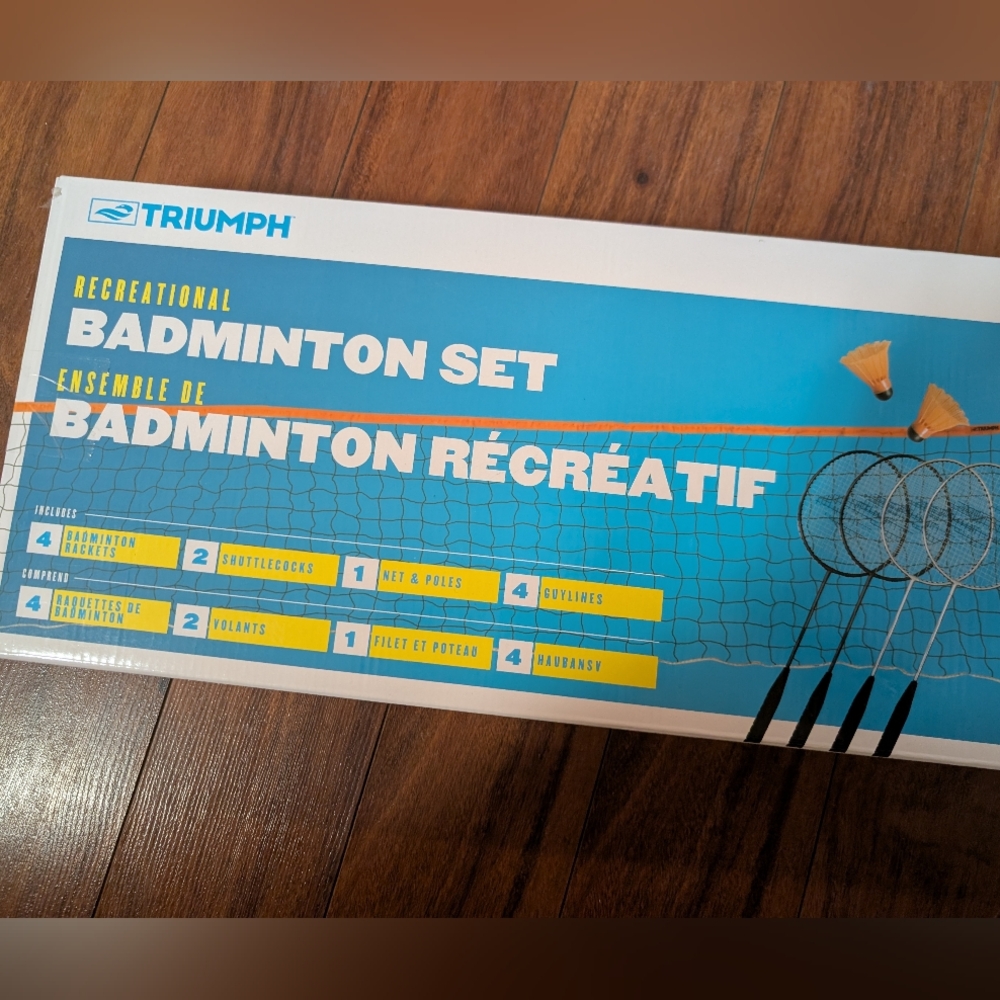 Brand New Triumph Badminton Set Of 11 Items